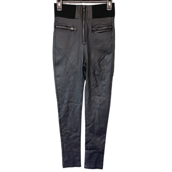 Fashion Nova Black High-Waisted Pants with Zipper-Medium - Picture 1 of 8